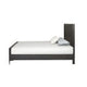 Queen Bedroom Set, Espresso Brown, Silver, Black Wood, 2 Piece Set with Nightstand