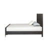 Queen Bedroom Set, Espresso Brown, Silver, Black Wood, 3 Piece Set with 2 Nightstands