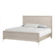Queen Bedroom Set, Natural Oak Brown, Silver, Champagne Wood, 2 Piece Set with Nightstand