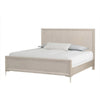 Queen Bedroom Set, Natural Oak Brown, Silver, Champagne Wood, 3 Piece Set with 2 Nightstands