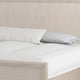 Queen Bedroom Set, Natural Oak Brown, Silver, Champagne Wood, 3 Piece Set with 2 Nightstands