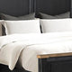 Queen Bedroom Set, Black, Oak Brown, Pewter Wood, 3 Piece Set with 2 Nightstands