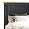 Queen Bedroom Set, Black, Oak Brown, Pewter Wood, 3 Piece Set with 2 Nightstands