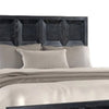 Queen Bedroom Set, Weathered Black Wood, 3 Piece Set with 2 Nightstands