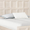 Queen Bedroom Set, Beige, Bronze Wood, 3 Piece Set with 2 Nightstands