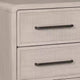 Queen Bedroom Set, Natural Oak Beige Brown Wood, 2 Piece Set with Nightstand