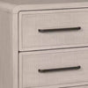 Queen Bedroom Set, Natural Oak Beige Brown Wood, 3 Piece Set with 2 Nightstands
