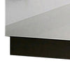 Queen Bedroom Set, White, Metallic Gray Wood, 2 Piece Set with Nightstand