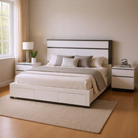 White, Metallic Gray