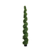 Javy Cypress Pine Tree | Spiral Topiary | White Planter | Green 83"