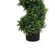 Javy Cypress Pine Tree | Spiral Topiary | White Planter | Green 83"