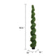 Javy Cypress Pine Tree | Spiral Topiary | White Planter | Green 83"