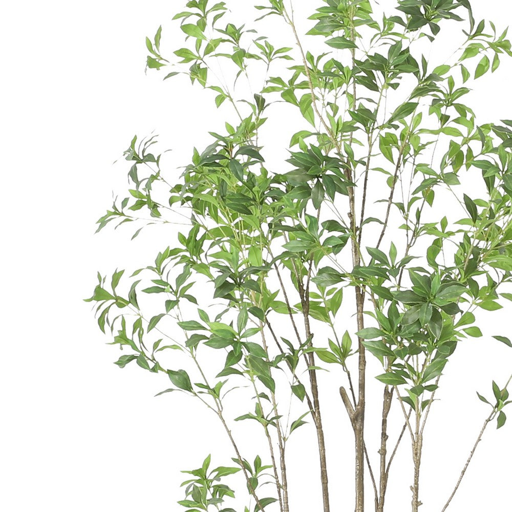 Terry Artificial Pieris Tree with White Planter | 95"
