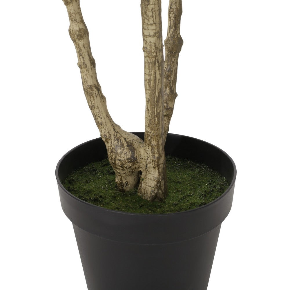 Terry Artificial Pieris Tree with White Planter | 95"