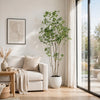 Terry Artificial Pieris Tree with White Planter | 95"
