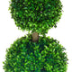 Lesli Double Ball Boxwoodl Topiary Trees | Set of 2 | Green 24"