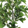 Tommy Lifelike Laurel Artificial Tree w Cement-Filled Pot | Green 35"