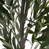 Arya Modern Faux Olive Tree | Realistic Leaves | Green Poly Silk 66"