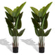 James Artificial Bird of Paradise Palm Tree | Set of 2 | Green 63"