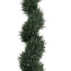 Syna Spiral Artificial Cedar Tree w Pot | Set of 2 | Green Poly Silk 71"