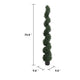 Syna Spiral Artificial Cedar Tree w Pot | Set of 2 | Green Poly Silk 71"