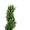 Syna Spiral Cedar Tree | Set of 2 | Two-Tone Green Poly Silk 71"