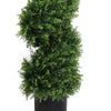 Syna Spiral Cedar Tree | Set of 2 | Two-Tone Green Poly Silk 71"