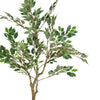 Serena Artificial Ficus Tree with Pot | Green Poly Silk 51"