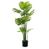 Xyma Artificial Monstera Deliciosa Plant | Green Poly Silk 57"