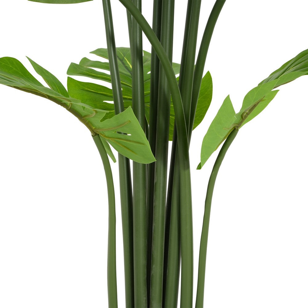 Xyma Artificial Monstera Deliciosa Plant | Green Poly Silk 57"