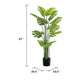 Xyma Artificial Monstera Deliciosa Plant | Green Poly Silk 57"