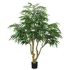 Aisha Artificial Willow Tree with ThermoPoly Silk Foliage | Green 83"