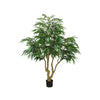 Aisha Artificial Willow Tree with ThermoPoly Silk Foliage | Green 83"