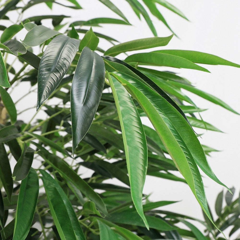 Aisha Artificial Willow Tree with ThermoPoly Silk Foliage | Green 83"