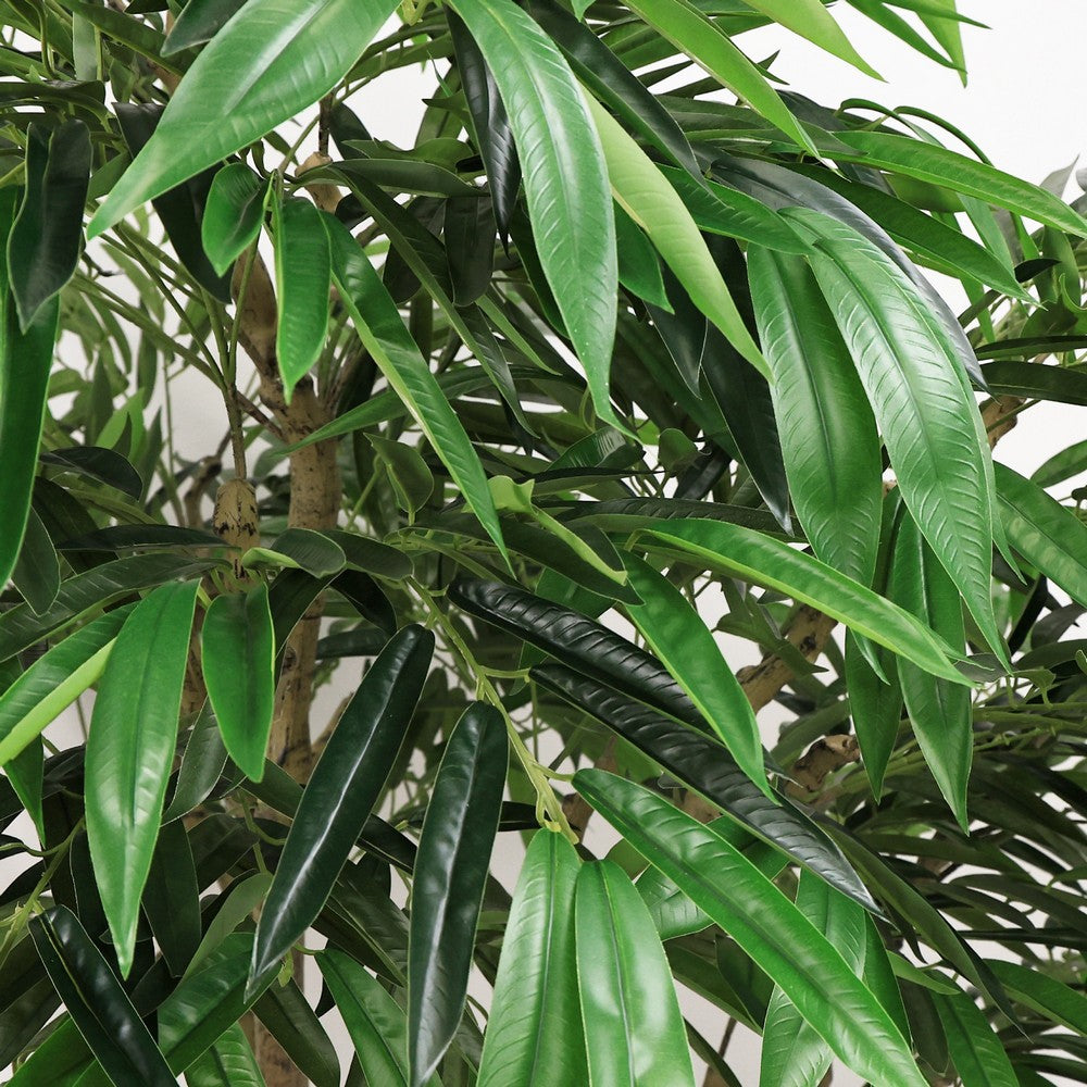 Aisha Artificial Willow Tree with ThermoPoly Silk Foliage | Green 83"