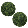 Sophie Faux Boxwood Topiary Balls | Set of 2 | Green Poly Silk 19"