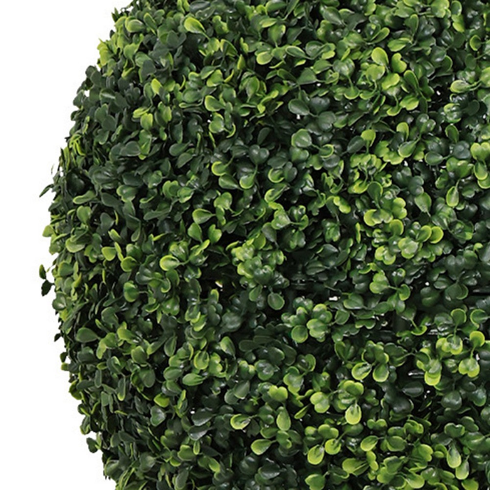 Sophie Faux Boxwood Topiary Balls | Set of 2 | Green Poly Silk 19"