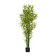 Nadia Faux Bamboo Plant Set | Iron Frame | Green Poly Silk 72"