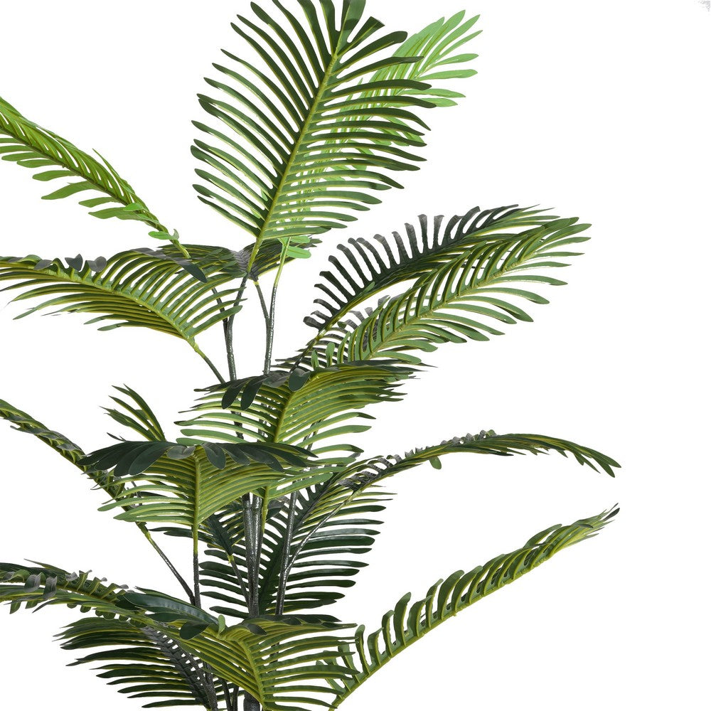 Rita Artificial Palm Tree | Black Poly Silk | Green Poly Silk 86"