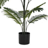 Rita Artificial Palm Tree | Black Poly Silk | Green Poly Silk 86"