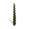 Khloe 7 Ft Boxwood Topiary | Spiral Design | Green Poly Silk 83"