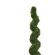 Khloe 7 Ft Boxwood Topiary | Spiral Design | Green Poly Silk 83"
