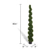 Khloe 7 Ft Boxwood Topiary | Spiral Design | Green Poly Silk 83"