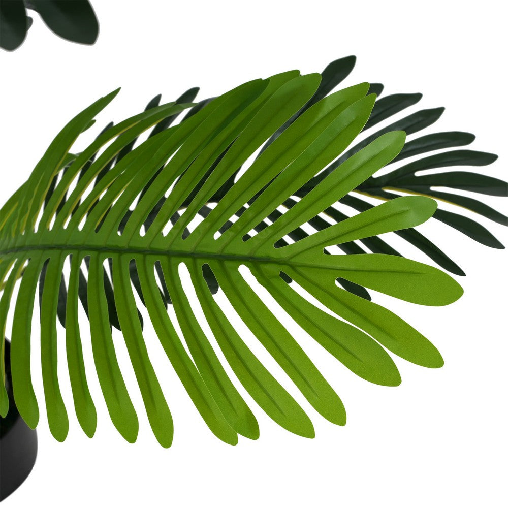 Rita Artificial Palm Tree | Set of 2 | Iron | Green Poly Silk 79"