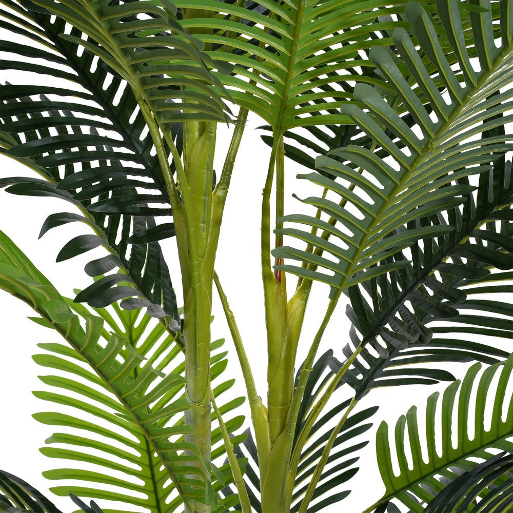 Rita Artificial Palm Tree | Set of 2 | Iron | Green Poly Silk 79"