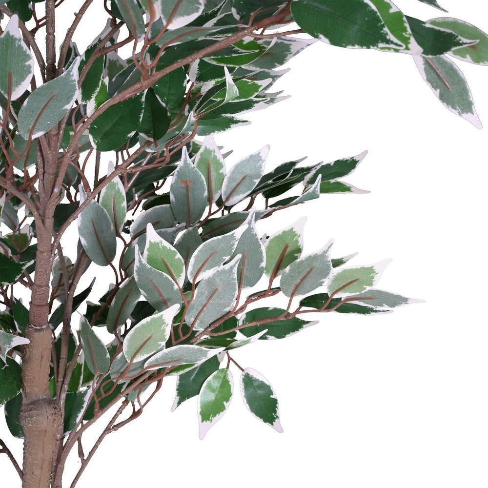 Serena Artificial Ficus Tree with Pot | Green Poly Silk 69"