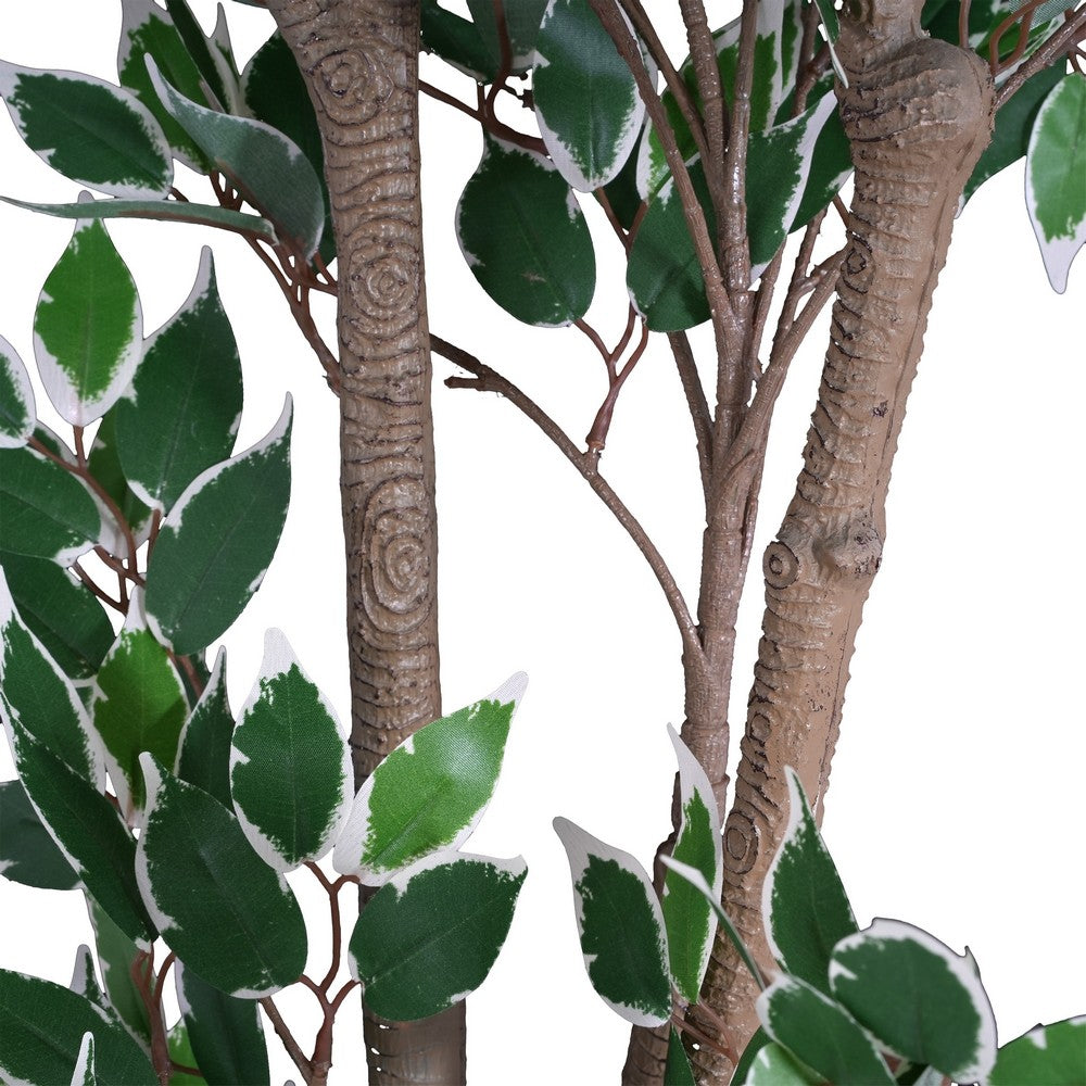 Serena Artificial Ficus Tree with Pot | Green Poly Silk 69"