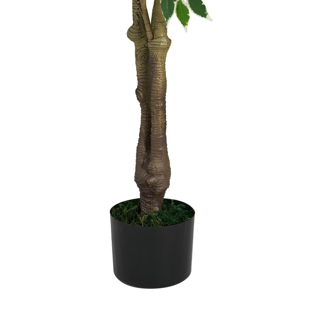 Serena Artificial Ficus Tree with Pot | Green Poly Silk 69"