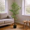 Serena Artificial Ficus Tree with Pot | Green Poly Silk 69"