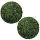 Sophie Faux Boxwood Topiary Balls | Set of 2 | Green Poly Silk 23"
